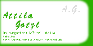 attila gotzl business card